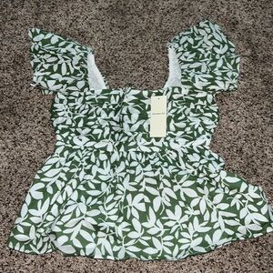 abercrombie and fitch puff sleeve top